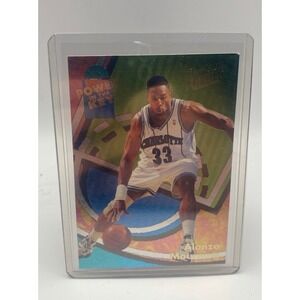 Alonzo Mourning Power in the Key Insert 1994 Topps Finest Hornets #201